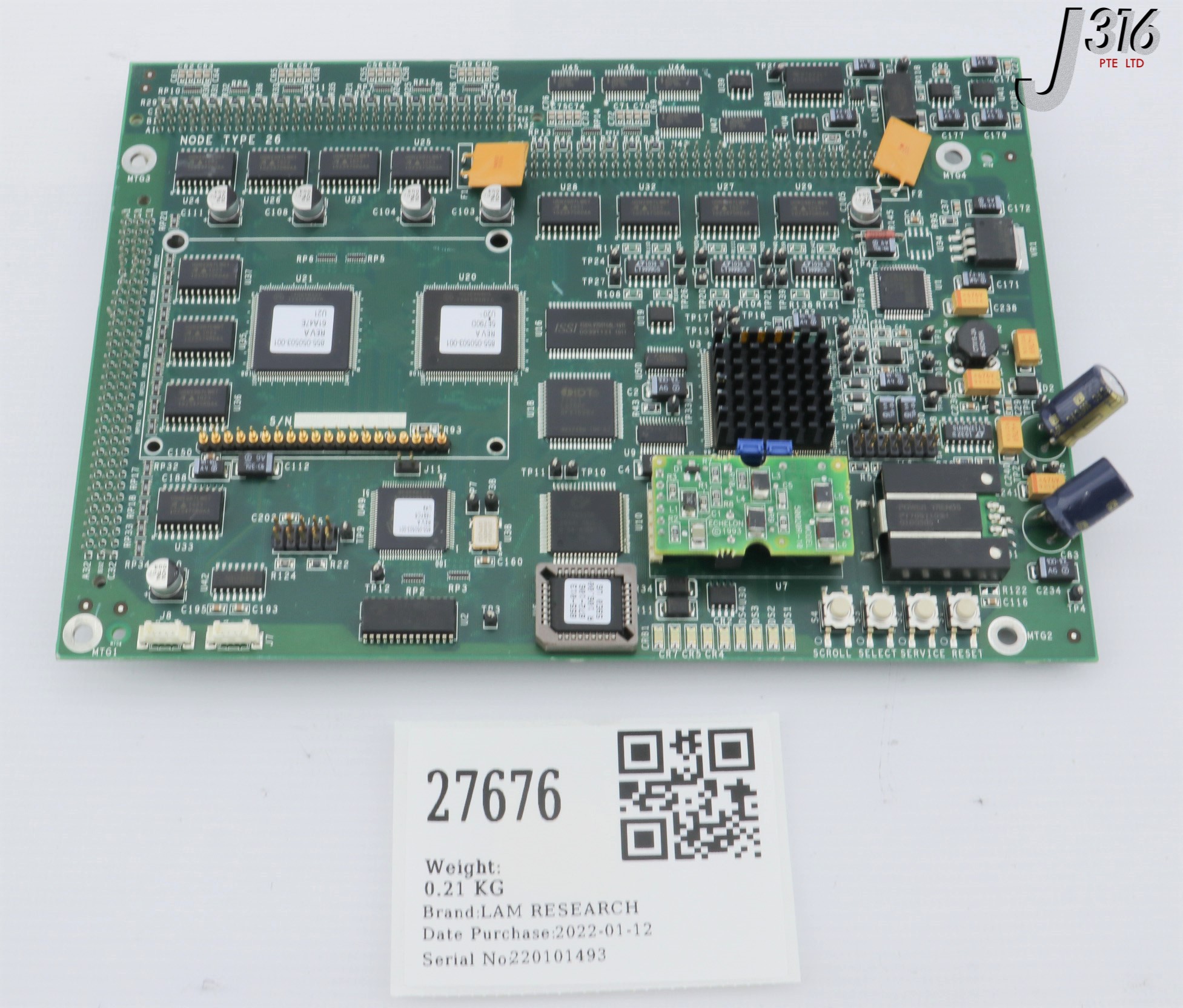 27676 LAM RESEARCH PCB, NODE TYPE 26 W/ 50020R-10 810-013872-105